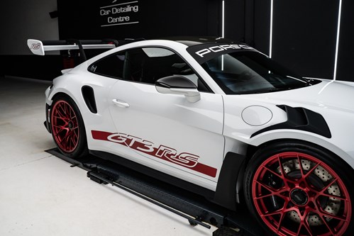Porsche GT3 RS blanche et rouge-64