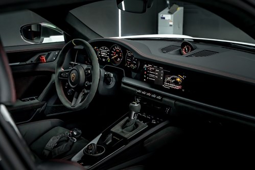 Porsche GT3 RS blanche et rouge-48