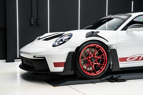 Porsche GT3 RS blanche et rouge-80