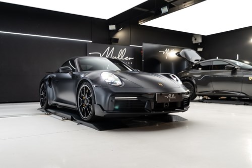 Porsche turbo S black mat-74