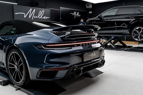 Porsche Turbos S gris bleu-52